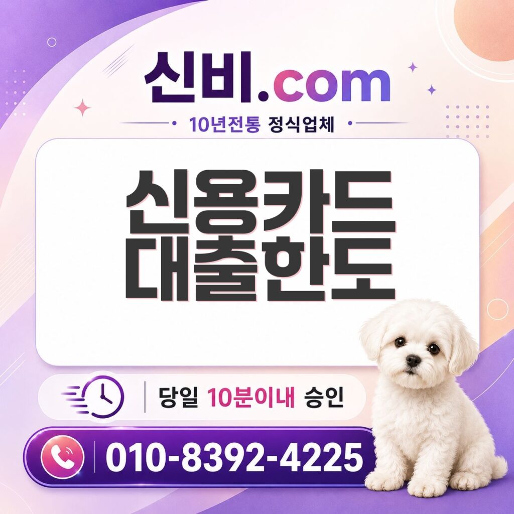 신용카드 대출 한도