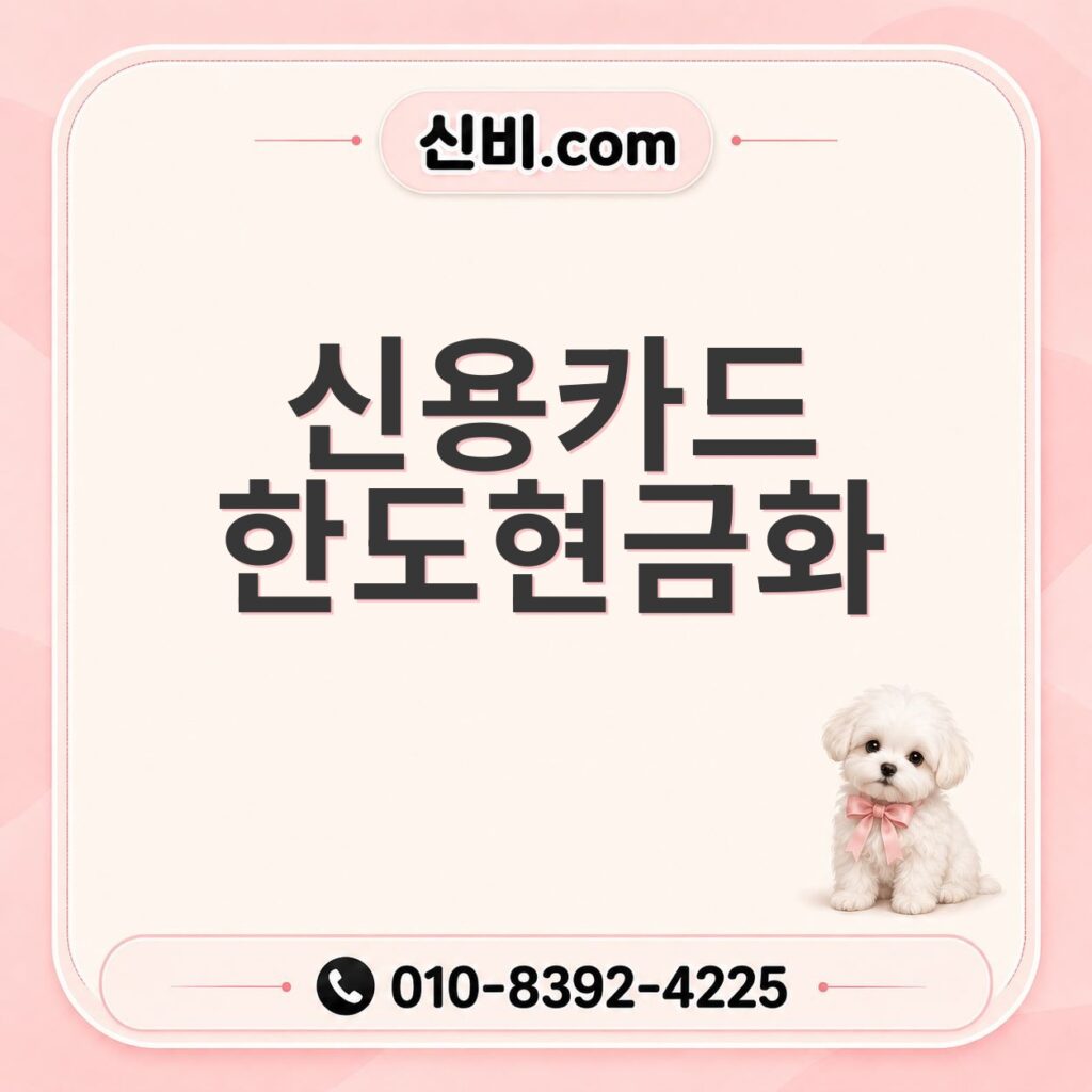 신용카드 한도 현금화