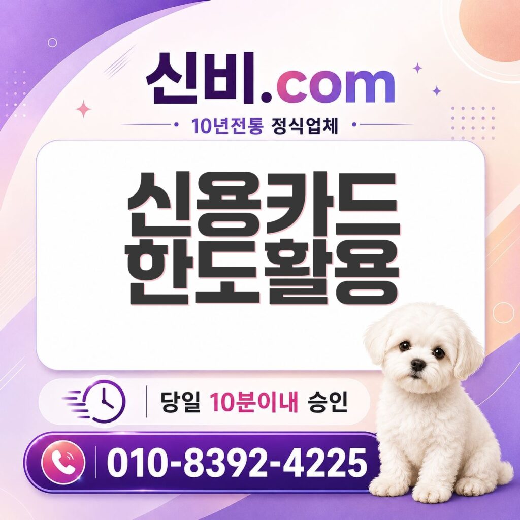 신용카드 한도 활용