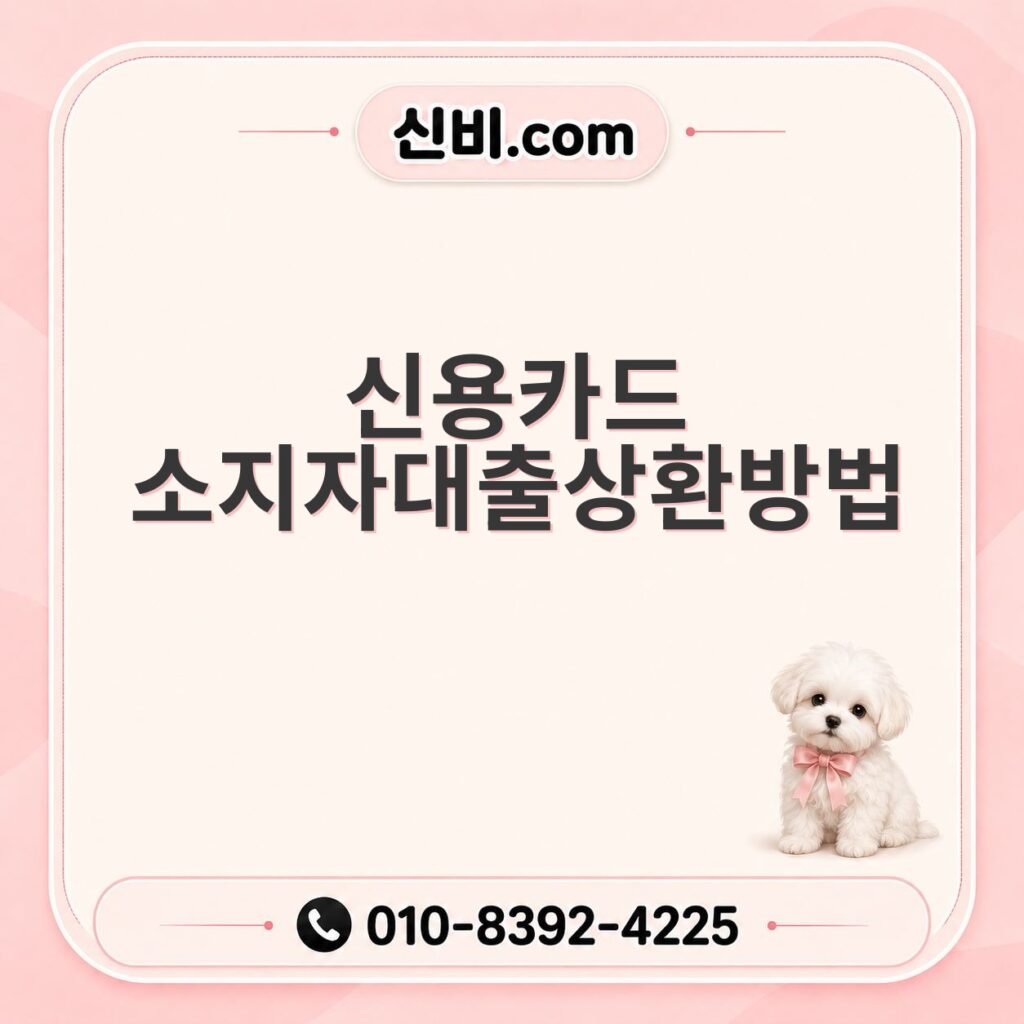 신용카드소지자대출 상환방법
