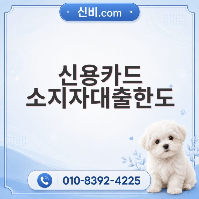 신용카드소지자대출 한도