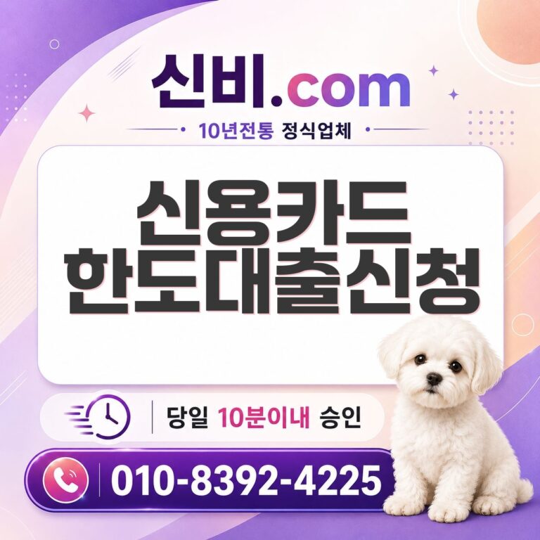 신용카드한도대출 신청