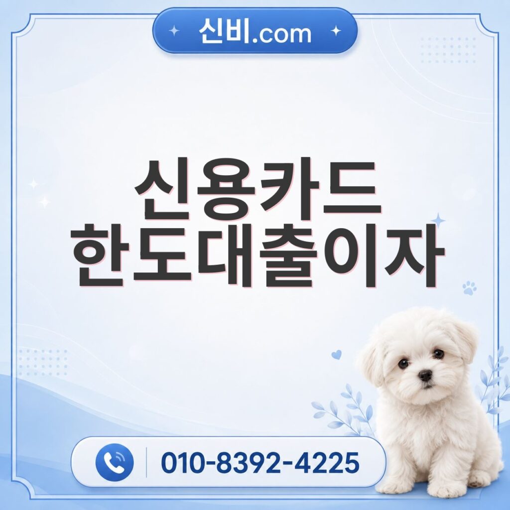신용카드한도대출 이자